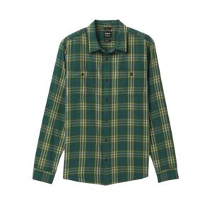 NWT Prana Men’s Dolberg Plaid Flannel Shirt in Soft Fine‎ Organic Cotton Gift